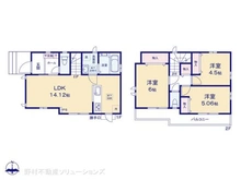 【東京都/立川市一番町】立川市一番町3丁目 新築一戸建て 間取り図