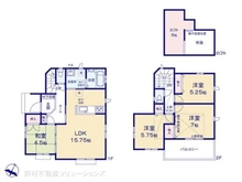 【東京都/立川市栄町】立川市栄町2丁目 新築一戸建て 間取り図