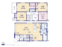 【東京都/八王子市元本郷町】八王子市元本郷町2丁目 新築一戸建て 間取り図