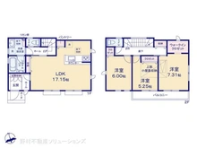 【東京都/武蔵村山市学園】武蔵村山市学園3丁目 新築一戸建て 間取り図