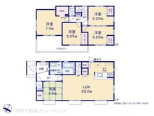 【東京都/八王子市めじろ台】八王子市めじろ台2丁目 新築一戸建て 間取り図