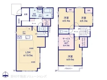 【東京都/八王子市東浅川町】八王子市東浅川町 新築一戸建て 間取り図