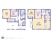 【東京都/立川市羽衣町】立川市羽衣町2丁目 新築一戸建て 間取り図