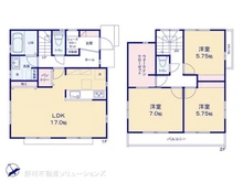 【東京都/日野市東豊田】日野市東豊田4丁目 新築一戸建て 間取り図