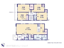 【東京都/八王子市長房町】八王子市長房町 新築一戸建て 間取り図