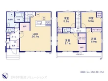 【東京都/八王子市長房町】八王子市長房町 新築一戸建て 間取り図