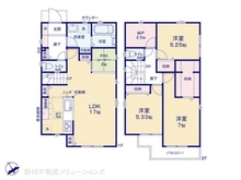 【東京都/羽村市羽加美】羽村市羽加美3丁目 中古一戸建て 間取り図