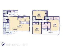 【東京都/羽村市羽加美】羽村市羽加美3丁目 中古一戸建て 間取り図