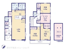 【東京都/羽村市川崎】羽村市川崎3丁目 中古一戸建て 間取り図