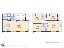 【東京都/立川市砂川町】立川市砂川町4丁目 新築一戸建て 間取り図