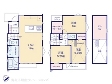 【東京都/立川市砂川町】立川市砂川町3丁目 新築一戸建て 間取り図