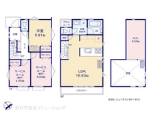 【東京都/立川市砂川町】立川市砂川町3丁目 新築一戸建て 間取り図