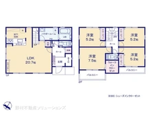 【東京都/八王子市片倉町】八王子市片倉町 新築一戸建て 間取り図