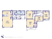 【東京都/羽村市羽加美】羽村市羽加美1丁目 新築一戸建て 間取り図