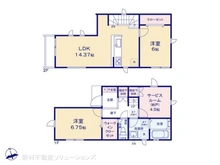 【東京都/昭島市朝日町】昭島市朝日町3丁目 新築一戸建て 間取り図