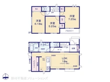 【東京都/東大和市立野】東大和市立野2丁目 新築一戸建て 間取り図