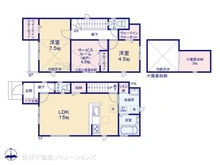 【東京都/立川市上砂町】立川市上砂町4丁目 新築一戸建て 間取り図