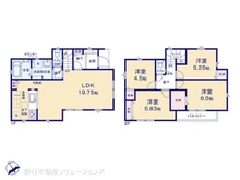 【東京都/羽村市羽加美】羽村市羽加美3丁目 新築一戸建て 間取り図