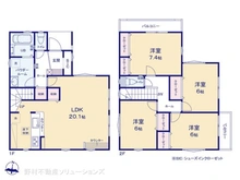 【東京都/日野市万願寺】日野市万願寺6丁目 新築一戸建て 間取り図