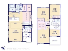 【東京都/八王子市東浅川町】八王子市東浅川町 新築一戸建て 間取り図