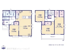 【東京都/東大和市立野】東大和市立野2丁目 新築一戸建て 間取り図