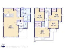 【東京都/八王子市小比企町】八王子市小比企町 新築一戸建て 間取り図
