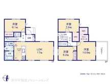 【東京都/東大和市立野】東大和市立野1丁目 新築一戸建て 間取り図