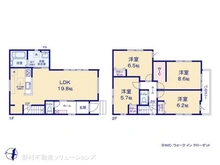 【東京都/東大和市立野】東大和市立野1丁目 新築一戸建て 間取り図