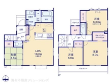 【東京都/立川市幸町】立川市幸町4丁目 新築一戸建て 間取り図