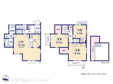 【東京都/八王子市散田町】八王子市散田町4丁目 新築一戸建て 間取り図
