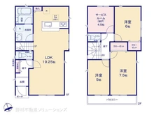 【東京都/立川市若葉町】立川市若葉町2丁目 新築一戸建て 間取り図