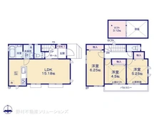 【東京都/立川市富士見町】立川市富士見町3丁目 新築一戸建て 間取り図