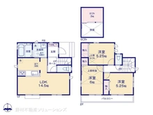 【東京都/立川市富士見町】立川市富士見町3丁目 新築一戸建て 間取り図