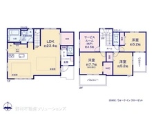 【東京都/昭島市松原町】昭島市松原町5丁目 新築一戸建て 間取り図