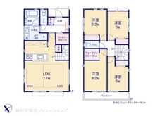 【東京都/昭島市田中町】昭島市田中町1丁目 新築一戸建て 間取り図