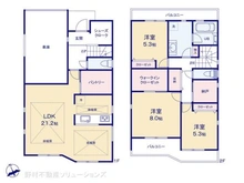 【東京都/八王子市元本郷町】八王子市元本郷町4丁目 新築一戸建て 間取り図