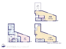 【東京都/荒川区東尾久】荒川区東尾久4丁目 新築一戸建て 間取り図