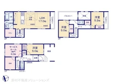 【東京都/荒川区東尾久】荒川区東尾久2丁目 新築一戸建て 間取り図