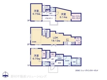 【東京都/荒川区西尾久】荒川区西尾久5丁目 新築一戸建て 間取り図