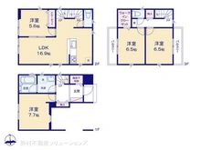 【東京都/荒川区西尾久】荒川区西尾久2丁目 新築一戸建て 間取り図