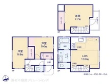 【東京都/北区豊島】北区豊島2丁目 新築一戸建て 間取り図