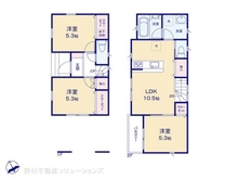 【東京都/北区田端】北区田端2丁目 新築一戸建て 間取り図