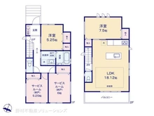 【東京都/大田区南久が原】大田区南久が原2丁目 新築一戸建て 間取り図