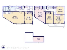 【東京都/大田区東馬込】大田区東馬込2丁目 新築一戸建て 間取り図