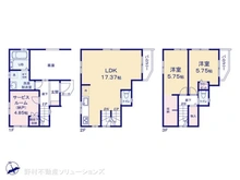 【東京都/大田区中馬込】大田区中馬込3丁目 新築一戸建て 間取り図