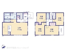 【愛知県/名古屋市北区北久手町】名古屋市北区北久手町 新築一戸建て 間取り図