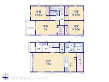 【愛知県/名古屋市西区清里町】名古屋市西区清里町 新築一戸建て 間取り図