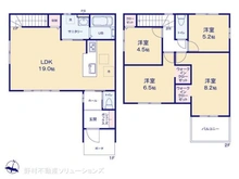 【愛知県/名古屋市瑞穂区白砂町】名古屋市瑞穂区白砂町2丁目 新築一戸建て 間取り図