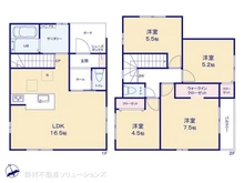 【愛知県/名古屋市北区北久手町】名古屋市北区北久手町 新築一戸建て 間取り図