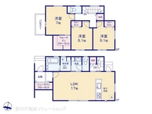 【愛知県/名古屋市瑞穂区松栄町】名古屋市瑞穂区松栄町2丁目 新築一戸建て 間取り図